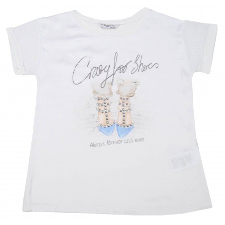 Детска тениска за момиче Crazy for shoes