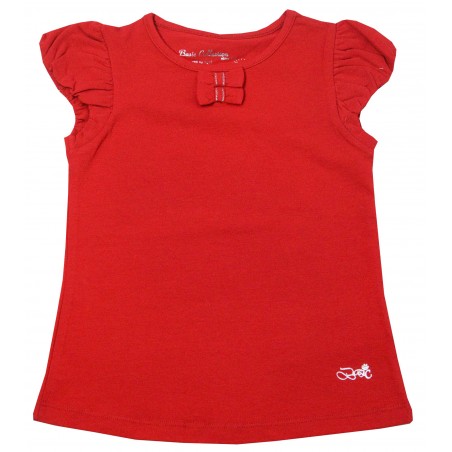 Детска тениска за момиче Панделка в червено