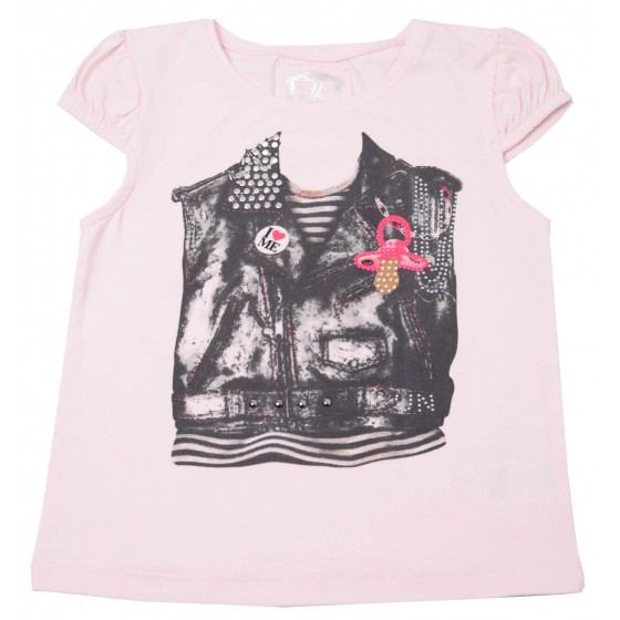 Розова бебешка тениска за...