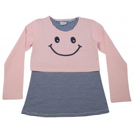 Детска блуза с потник Smile в розово