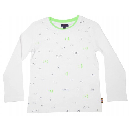 Детска блуза за момче в бяло