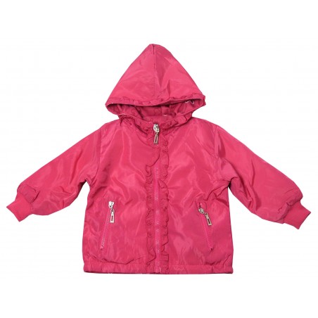 Детско яке за момиче с две лица Love