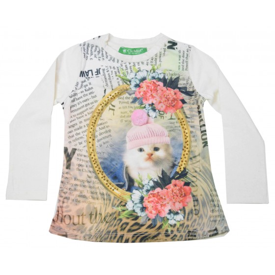 Бебешка блуза за момиче Cat