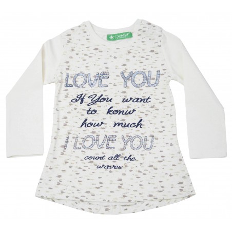 Бебешка туника за момиче Love you