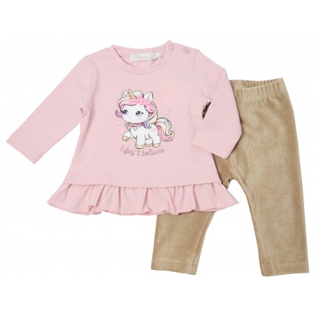 Комплект "Unicorn" за бебе момиче с тюл