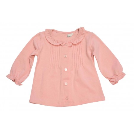 Розова бебешка блуза за момиче с яка Mayoral