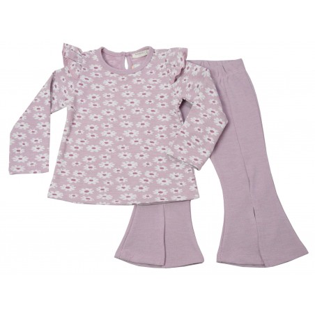 Детски комплект за момиче на цветя в лилаво
