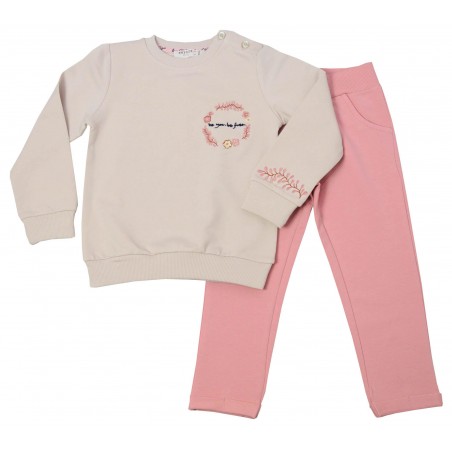Детски комплект за момиче в бежово Breeze
