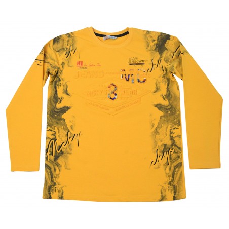 Детска жълта блуза за момче