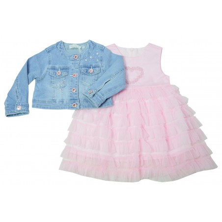 Бебешки комплект за момиче Love, 2 части