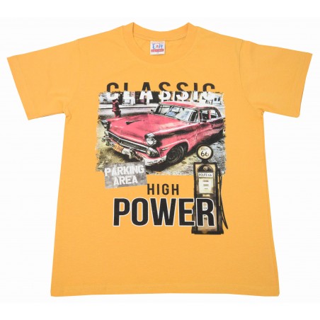 Детска тениска за момче в жълто Classic
