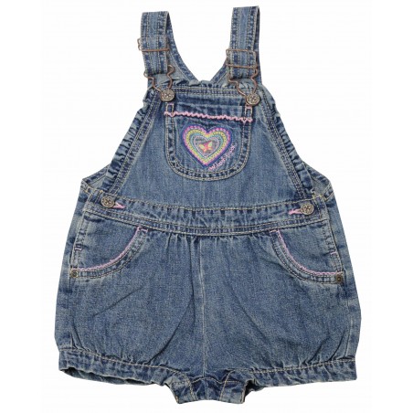 Бебешки дънков гащеризон за момиче