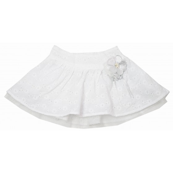 Бебешка бяла дантелена пола...