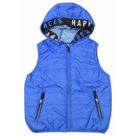 Детски подплатен елек за момче в синьо
