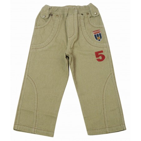 Бебешки бежов панталон за момче
