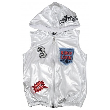 Детски сребрист елек за момиче