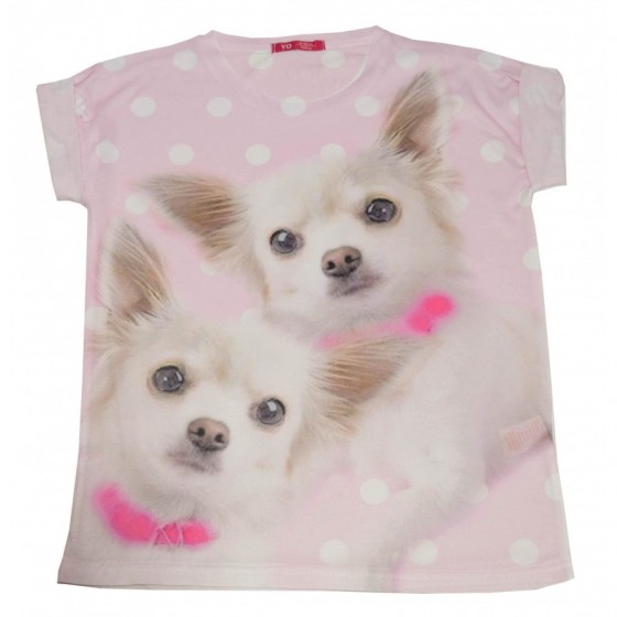 Детска тениска за момиче Dogs