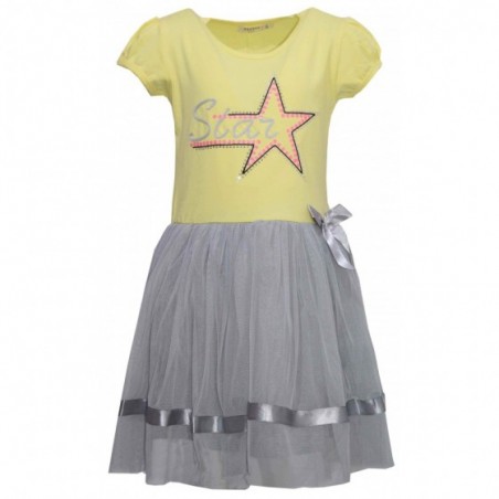 Детска рокля Star в жълто