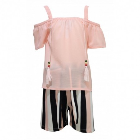 Детски комплект за момиче Summer в розово