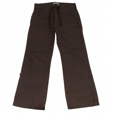 Детски панталон за момиче в кафяво