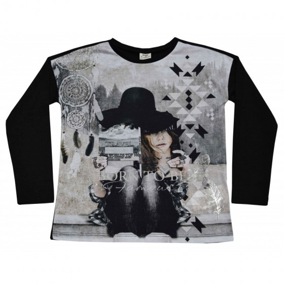 Блуза "Travel" в черно