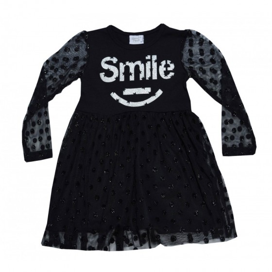 Детска рокля в черно Smile
