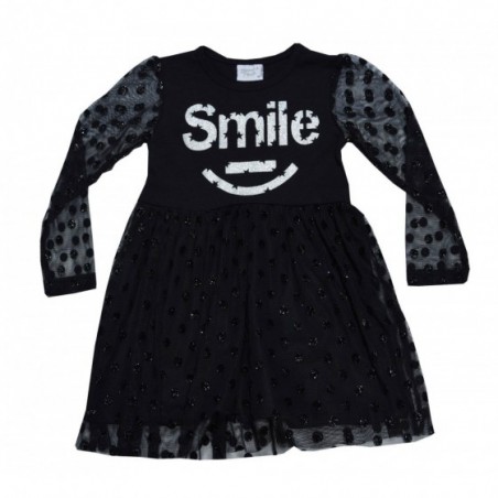 Детска рокля в черно Smile