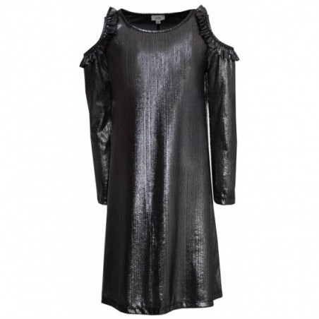 Официална детска рокля с рязано рамо