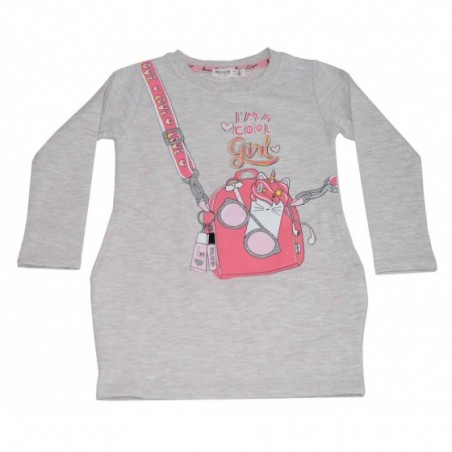 Детска рокля Cool girl в бежово