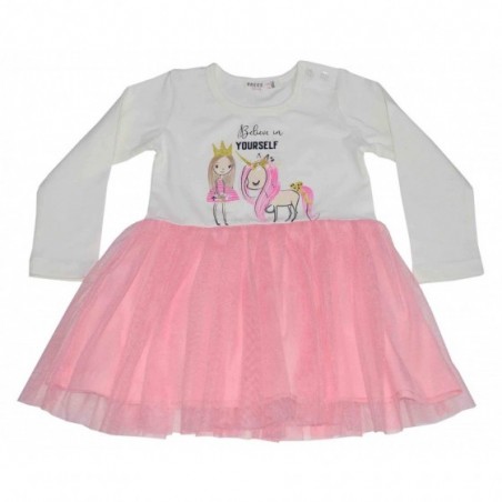 Детска рокля Believe in Yourself в розово