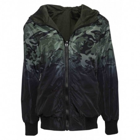 Детско камуфлажно яке за момче в зелено