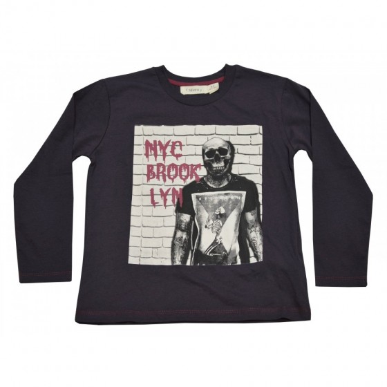 Детска блуза за момче с череп