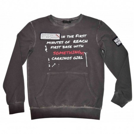 Детска блуза за момче в сиво