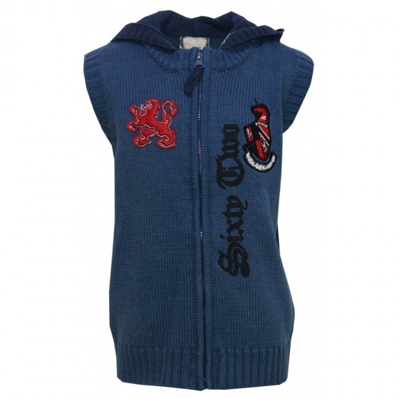 Детски елек за момче в синьо