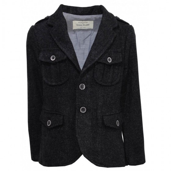 Детско сако за момче в сиво