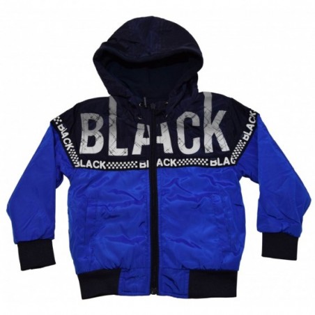 Детско яке за момче с две лица в синьо