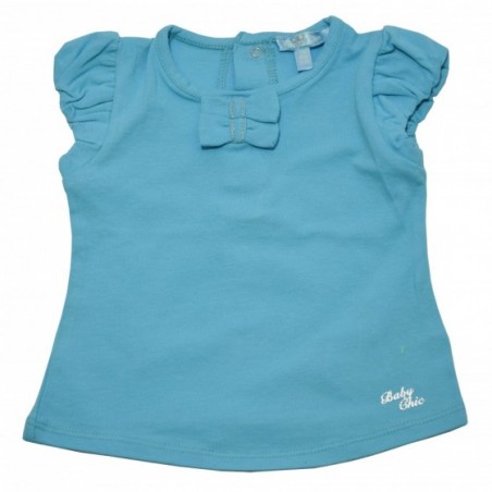 Бебешка тениска за момиче в синьо