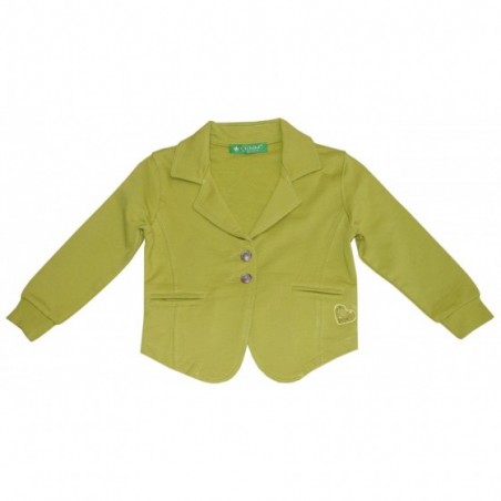 Детско сако за момиче в зелено