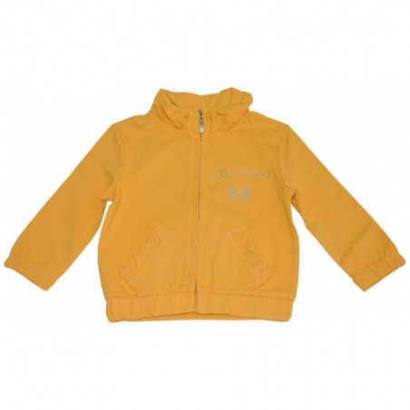 Бебешки суитшърт за момиче Miss baby в жълто