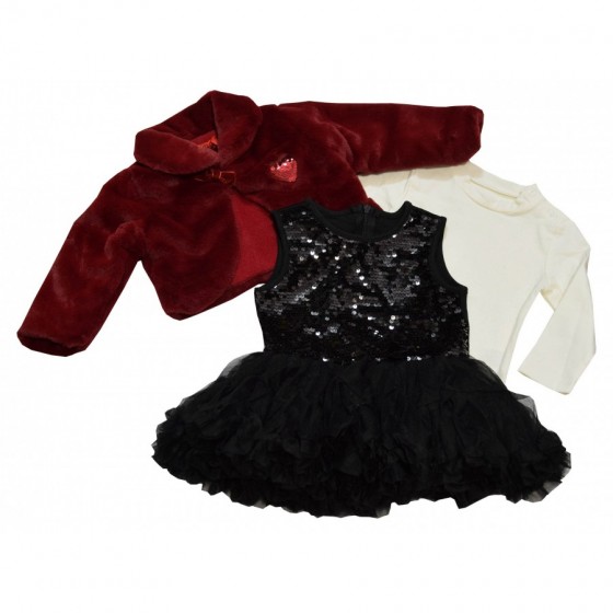 Бебешки комплект с червено...