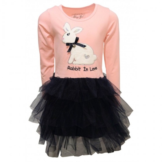 Детска рокля Rabbit in love