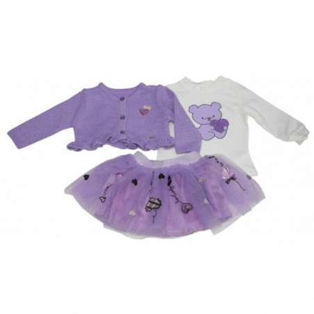 Бебешки комплект за момиче Baby в лилаво