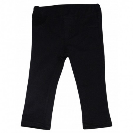 Изчистен бебешки клин за момиче в черно