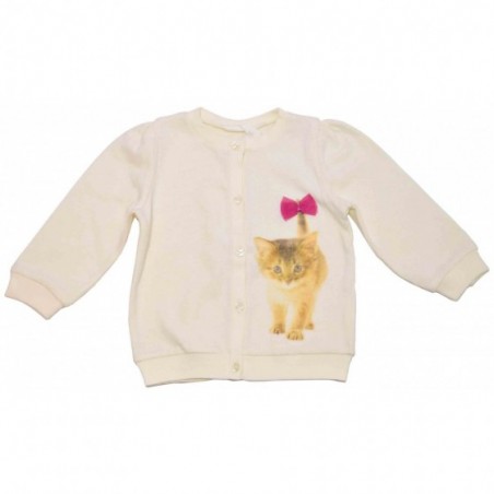 Бебешка жилетка за момиче Cat