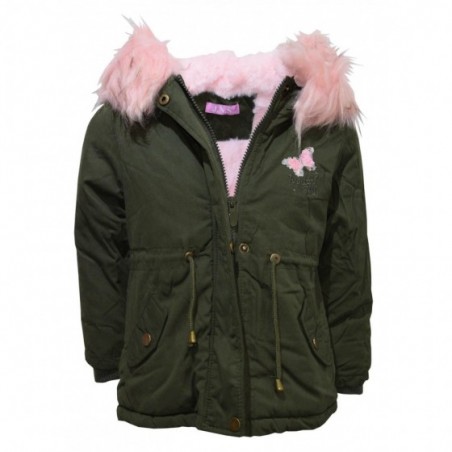 Бебешко яке за момиче в зелено