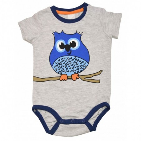 Боди за бебе момче с апликация бухал