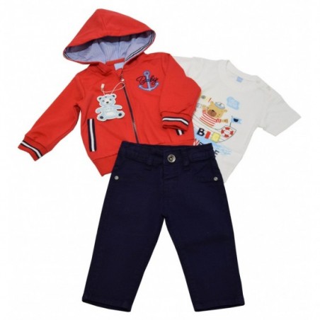Бебешки комплект за момче Baby червено