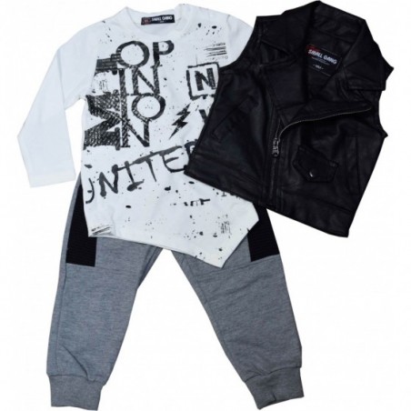 Комплект с кожен елек