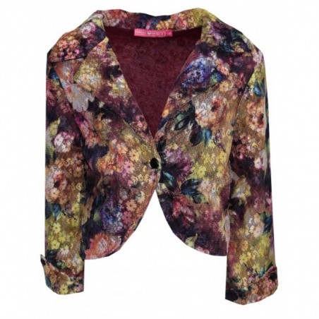 Детско сако за момиче с дантела на цветя Flower