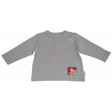 Бебешка блуза за момче в сиво